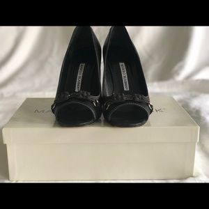 Manolo Blahnik Peep Toe Pump